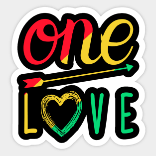 One Love Sticker